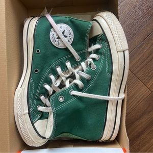 Converse Chuck 70 Organic Canvas High Top Midnight Clover/Forest Green Women’s 8